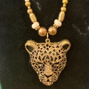 Black panther necklace